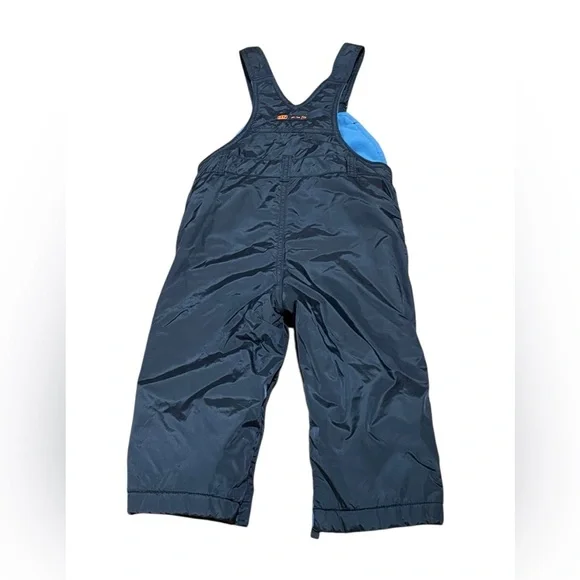 18-24 Months Baby Gap Snow Pants Bibs Overalls Blue Fleece Snowpants - Picture 2 of 5